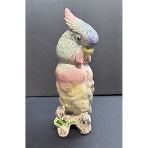 Vintage Wales Cockatiel Bird Figurine Pastel Colors Unique Cockatoo / Japan